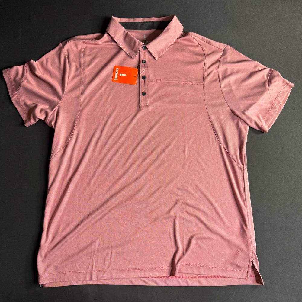 NWT ELEVATE Red Technical Polo Shirt/XL